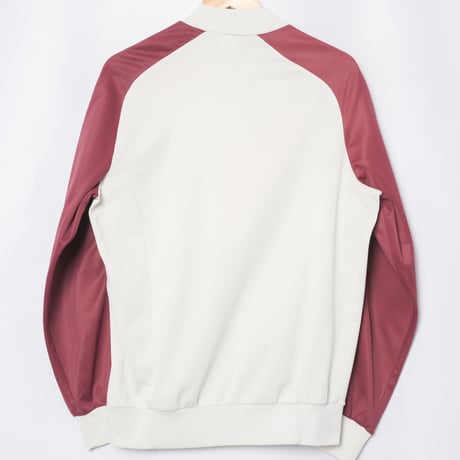 70-80s Vintage adidas Ventex ATP Light Gray × Bordeaux Track Jacket (Made in France)