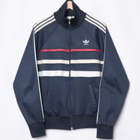 70-80s Vintage adidas Ventex Track Jacket Model First Navy× White (Made in France)