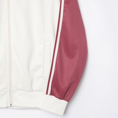 70-80s Vintage adidas Ventex ATP Light Gray × Bordeaux Track Jacket (Made in France)