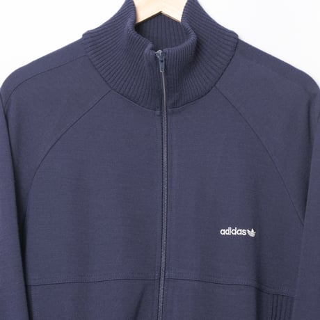 80s Vintage adidas Knit Track Jacket Navy (Made in West Germany)