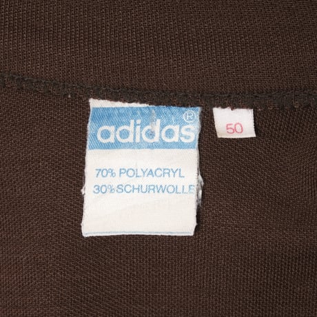 70s Vintage adidas Knit Jacket Brown