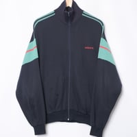 80s Vintage adidas Ventex Knit Track Jacket Navy × Green