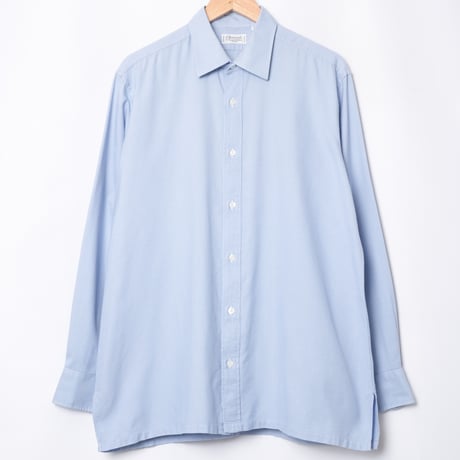 90s Charvet Cotton Shirt Blue（Made in France）