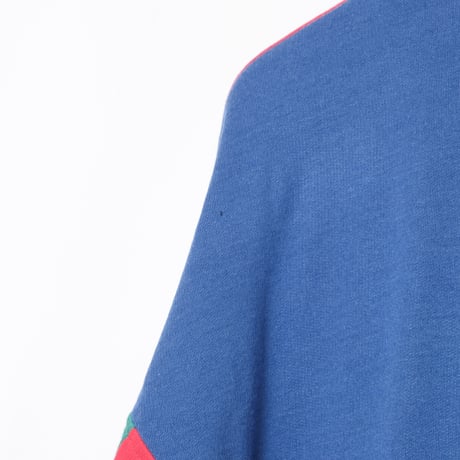 80s Vintage adidas Ventex Half Zip Red × Blue × Green (Made in France)
