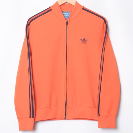 70s Vintage adidas Ventex Collarless Track Jacket Orange (Made in France)