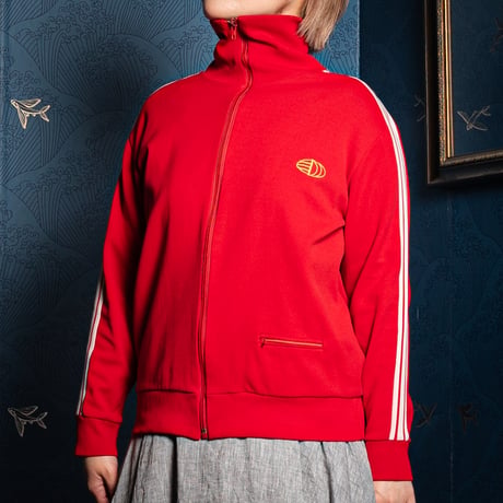 60s Vintage Ventex adidas Track Jacket Early World Mark Red (Made in France)