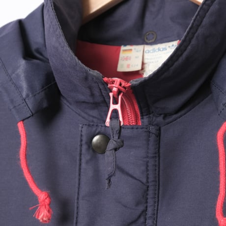70-80s Vintage adidas Ventex Coat Navy × Red (Made in France)