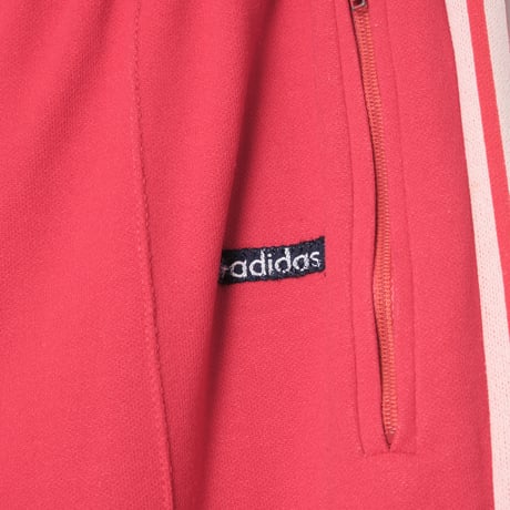 70s Vintage adidas Ventex World Mark Track Trousers Red (Made in France)