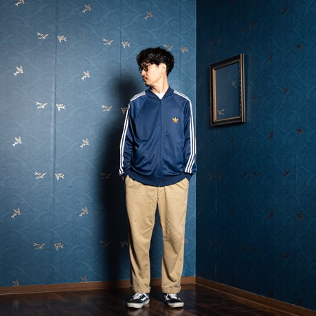 70-80s Vintage adidas ATP Track Jacket Navy (Made in France)
