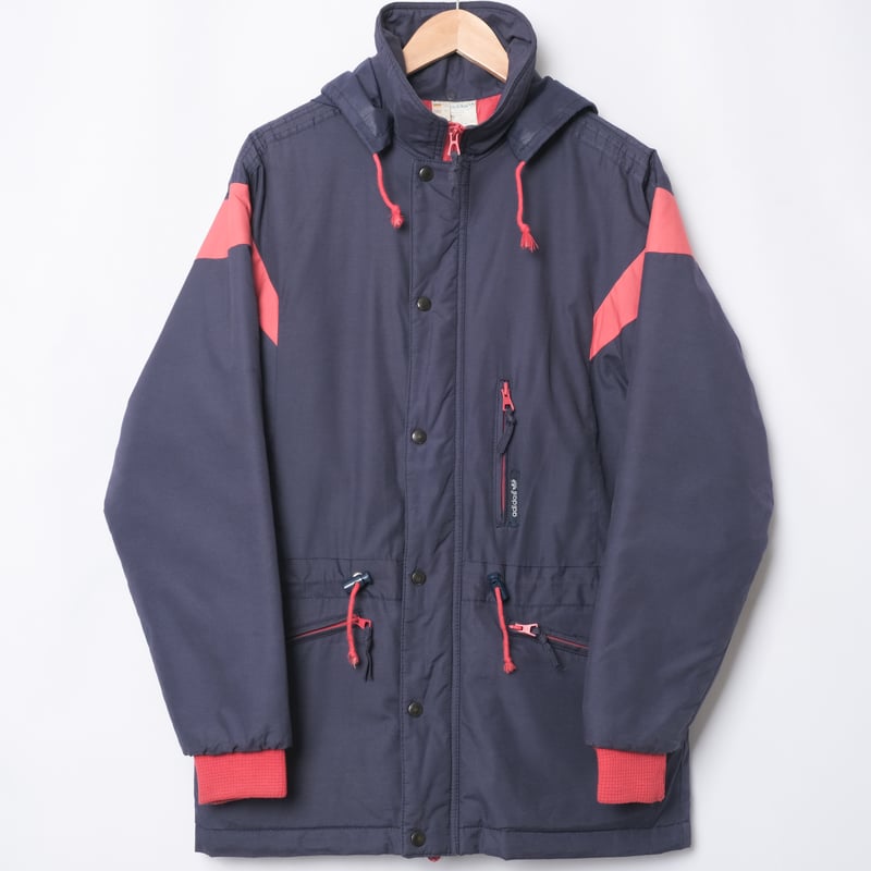 70-80s Vintage adidas Ventex Coat Navy × Red (M