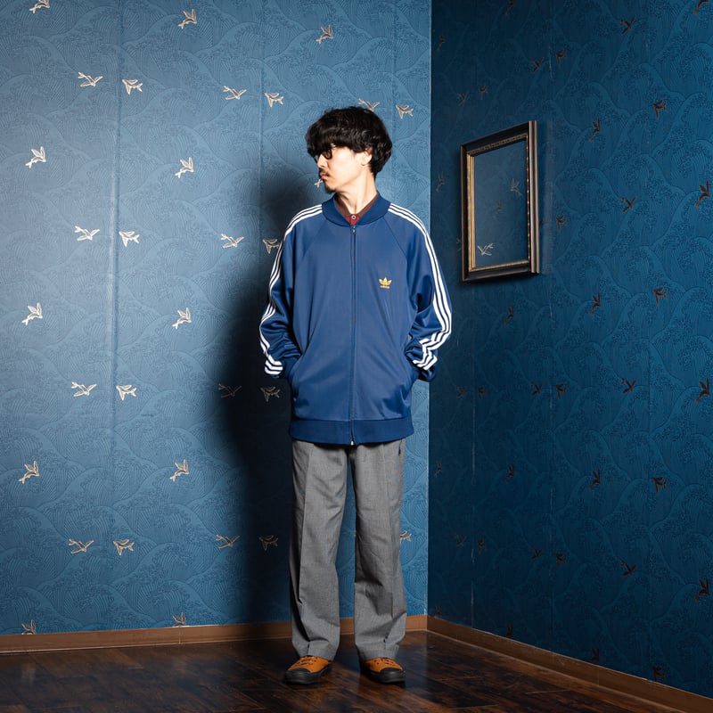  ATP トラックジャケット ネイビー 70年中期 80年代 テニス 70-80s Vintage adidas ATP Track Jacket Navy (Ma