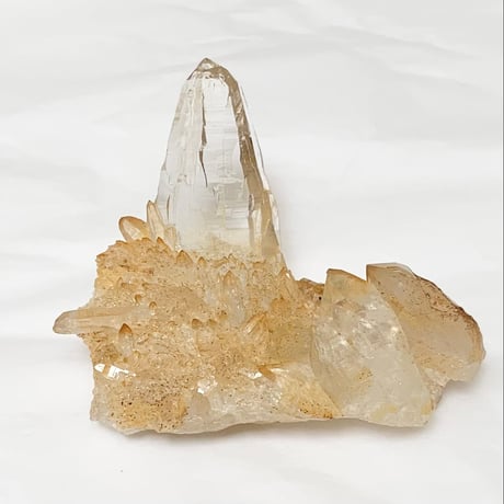 水晶 ゴールデンヒーラー＊クラスター／ヒマラヤ ガネーシュヒマール産