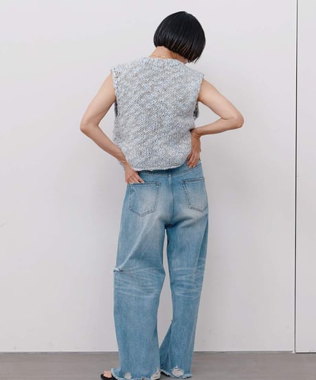 HAND SLUB MIX VEST [Y264-91129] / YENN