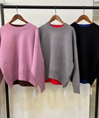 ダブルフェイス2wayクルーネックトップス 652-25602  / QTUME