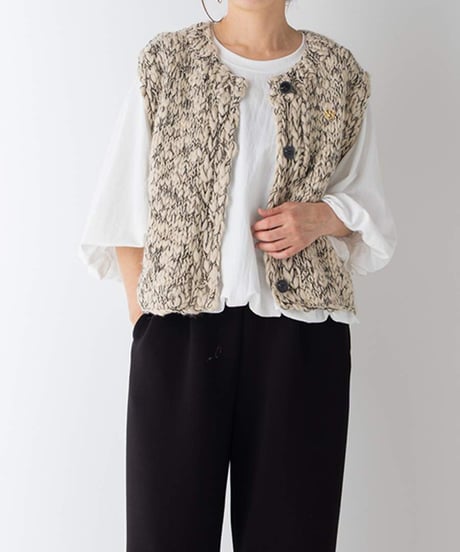 HAND SLUB MIX VEST [Y264-91129] / YENN