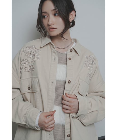 ロールフィニッシュシャギーボーダー 607540  / CYAN tokyo