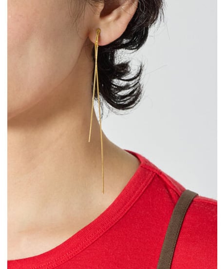 ステンレスチェーンロングイヤリング 0065-454SH / CHIGNON