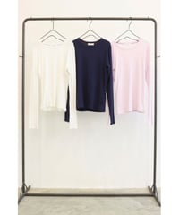 クルーネックのロンT  8711004  / LE MELANGE