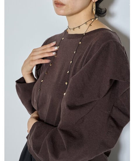 メルティスクエアコードネックレス 0065-456SH  / CHIGNON