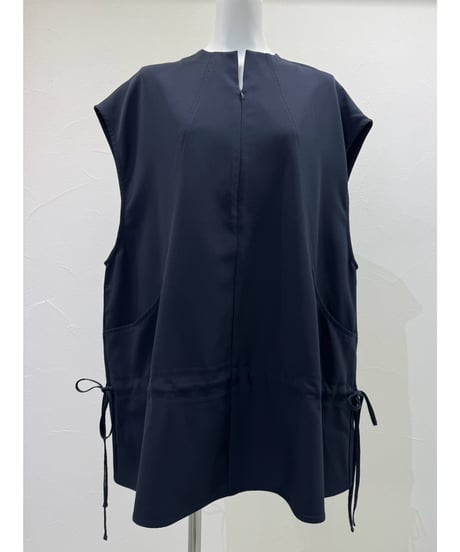 ZIP フロントフレンチチュニック　710567　/ CYAN tokyo