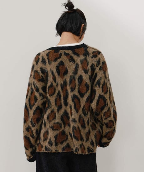 LEOPARD V NECK CD [Y264-92132] / YENN