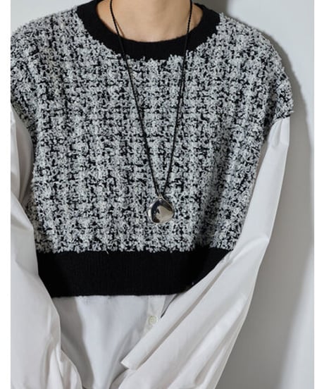 ミラーラウンドコードネックレス 0065-458SH   / CHIGNON