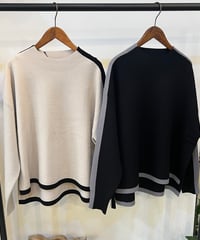 ライン入りWジャガードプルオーバー 266704  / sugarrose