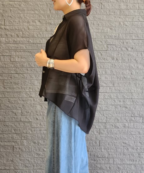 メッシュフレンチスリーブシャツ 652-85756 / CLOCHE