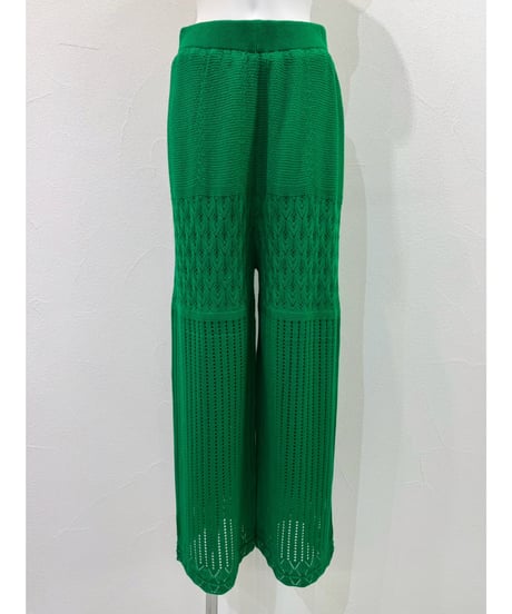 トリプルゲージニットワイド　710579　/ CYAN tokyo