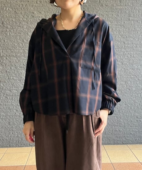 チェックフードシャツ 80269031  / Dignite Collier
