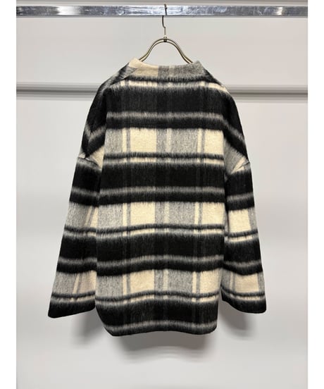 シャギージップコート CHECK MG CO-26129-A   / MARGAUX VINTAGE