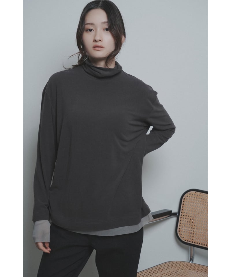 スリットタートルウォームTOPS 607544 / CYAN tokyo | CALEND