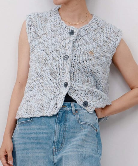 HAND SLUB MIX VEST [Y264-91129] / YENN