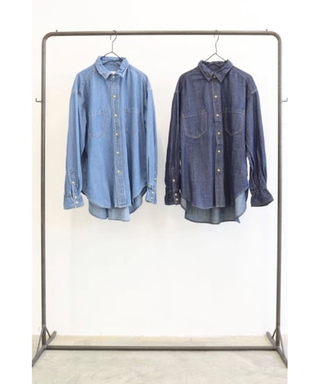ダンガリーレギュラーカラーシャツ　8443202-5　/ LE MELANGE
