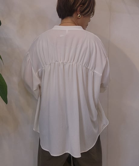 ストレッチジョーゼットバックギャザーブラウス 80269056   / Dignite Collier