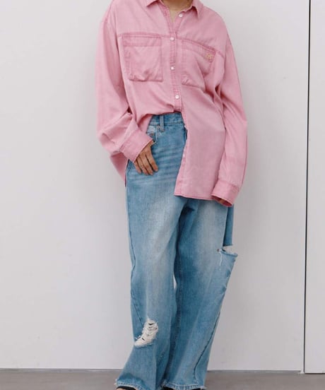 FADED OVERSIZE SHIRT [Y264-11134] / YENN