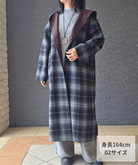 リバーシブルフーディーコート 652-84502  / CLOCHE