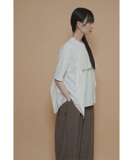 サッカーストライプコンビTOPS　710585　/　CYAN tokyo