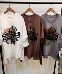 レースドッキングカットソー 613532  / Lalliamu