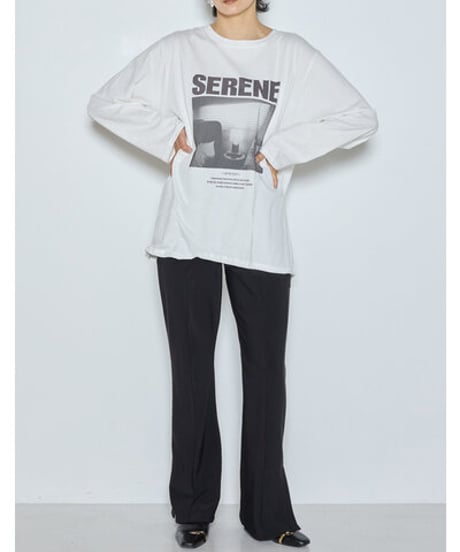 ワイヤーヘムPHOTOロンTEE  8465-441KO  / CHIGNON