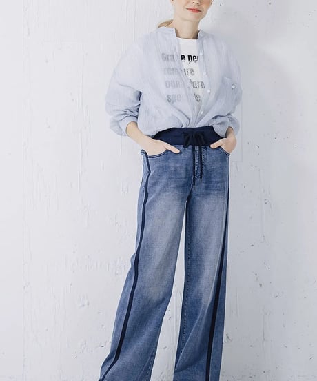 サイドラインワイド ブルー  WK001/INDKNIT