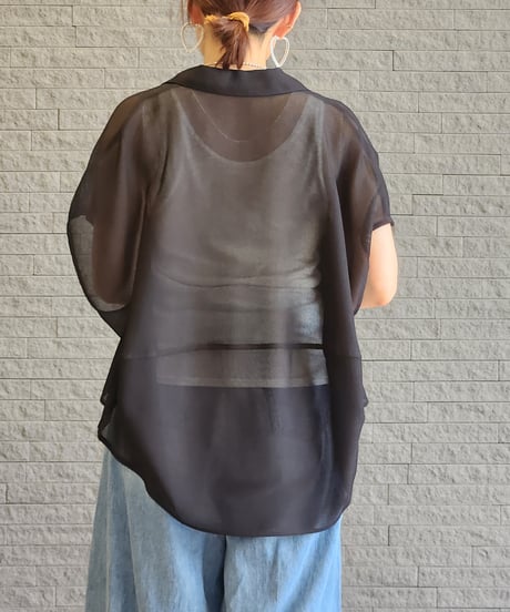 メッシュフレンチスリーブシャツ 652-85756 / CLOCHE