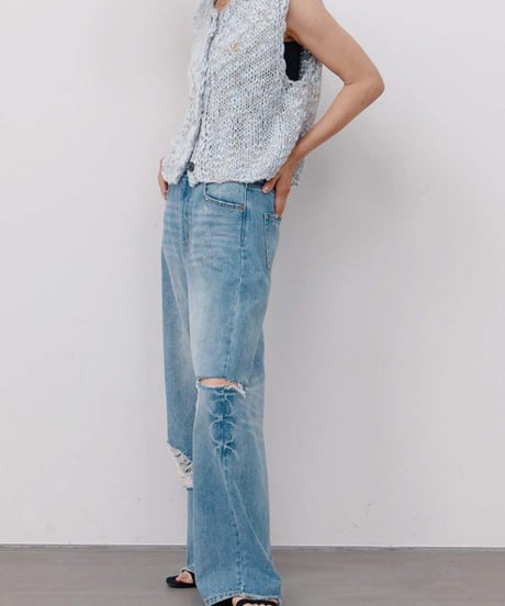 HAND SLUB MIX VEST [Y264-91129] / YENN