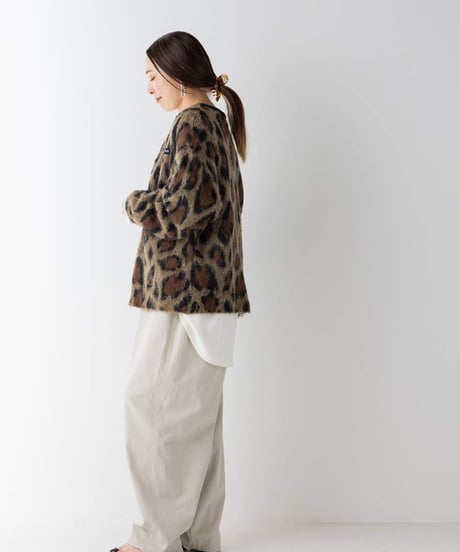 LEOPARD V NECK CD [Y264-92132] / YENN