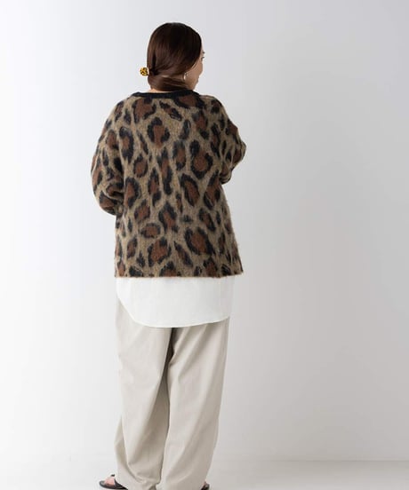 LEOPARD V NECK CD [Y264-92132] / YENN