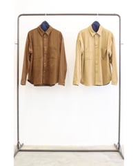 ECOスウェードレギュラーカラーシャツ　8713201   / LE MELANGE