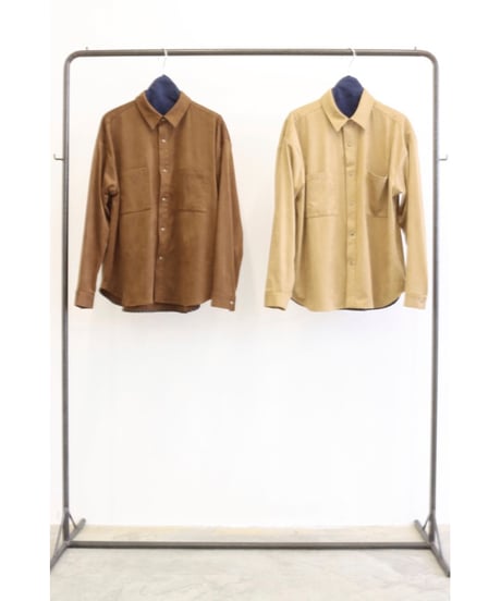 ECOスウェードレギュラーカラーシャツ　8713201   / LE MELANGE