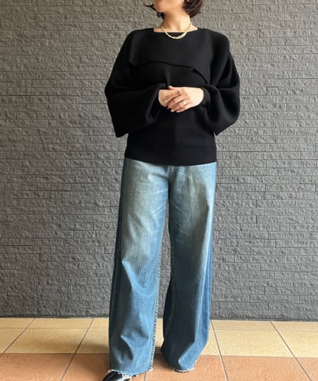 2WAYルーズレイヤードニット 2633411  / Ruxe