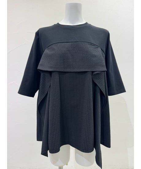 サッカーストライプコンビTOPS　710585　/　CYAN tokyo