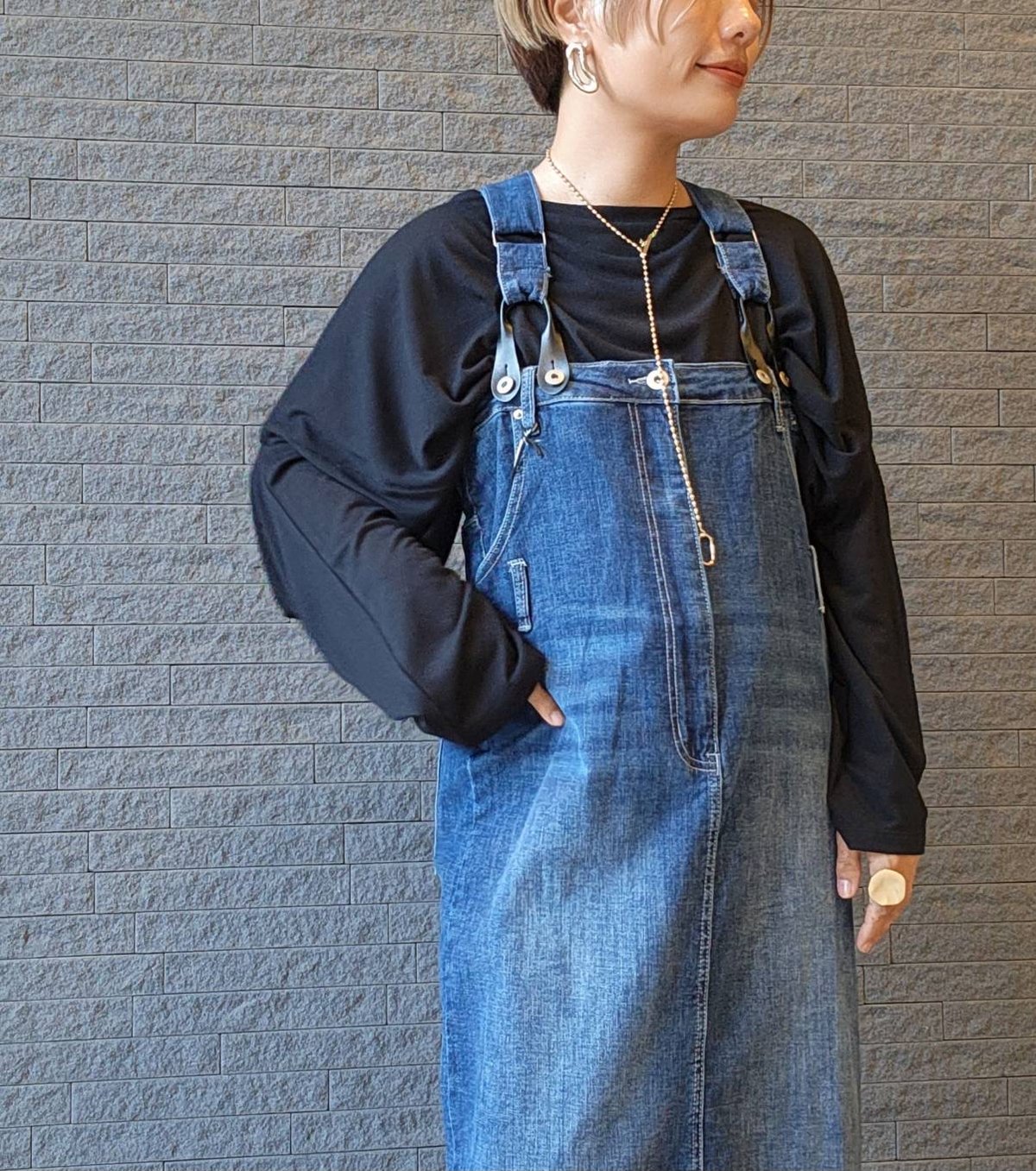 マキシタイトサロペットスカート WJ256/INDIMARK | CALENDRIER onl